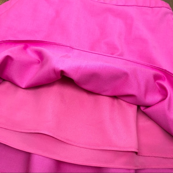 J. Crew Pink Wool Blend Tiered Ruffle Skirt - Picture 4 of 9